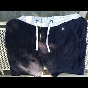 Ralph Lauren Rugby brand navy sweat shorts